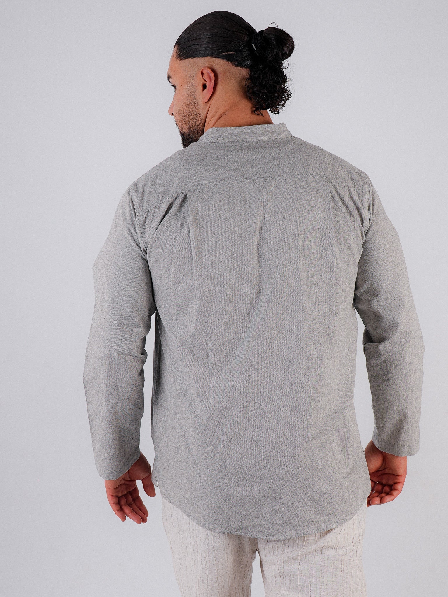 Hemd Imran – Grau Minimalistisch