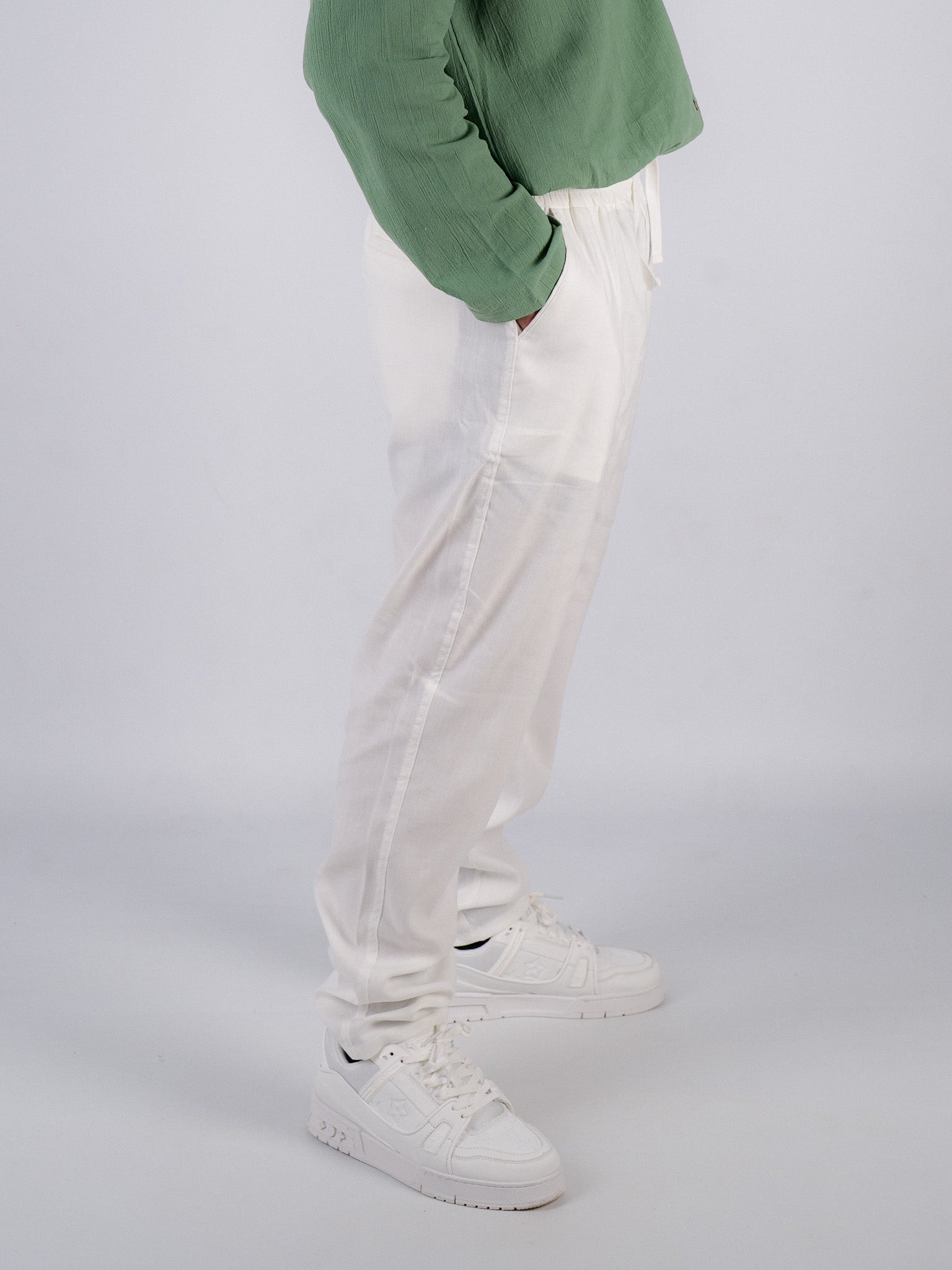 Shalvar Jogger – Weiß, bequem & modern