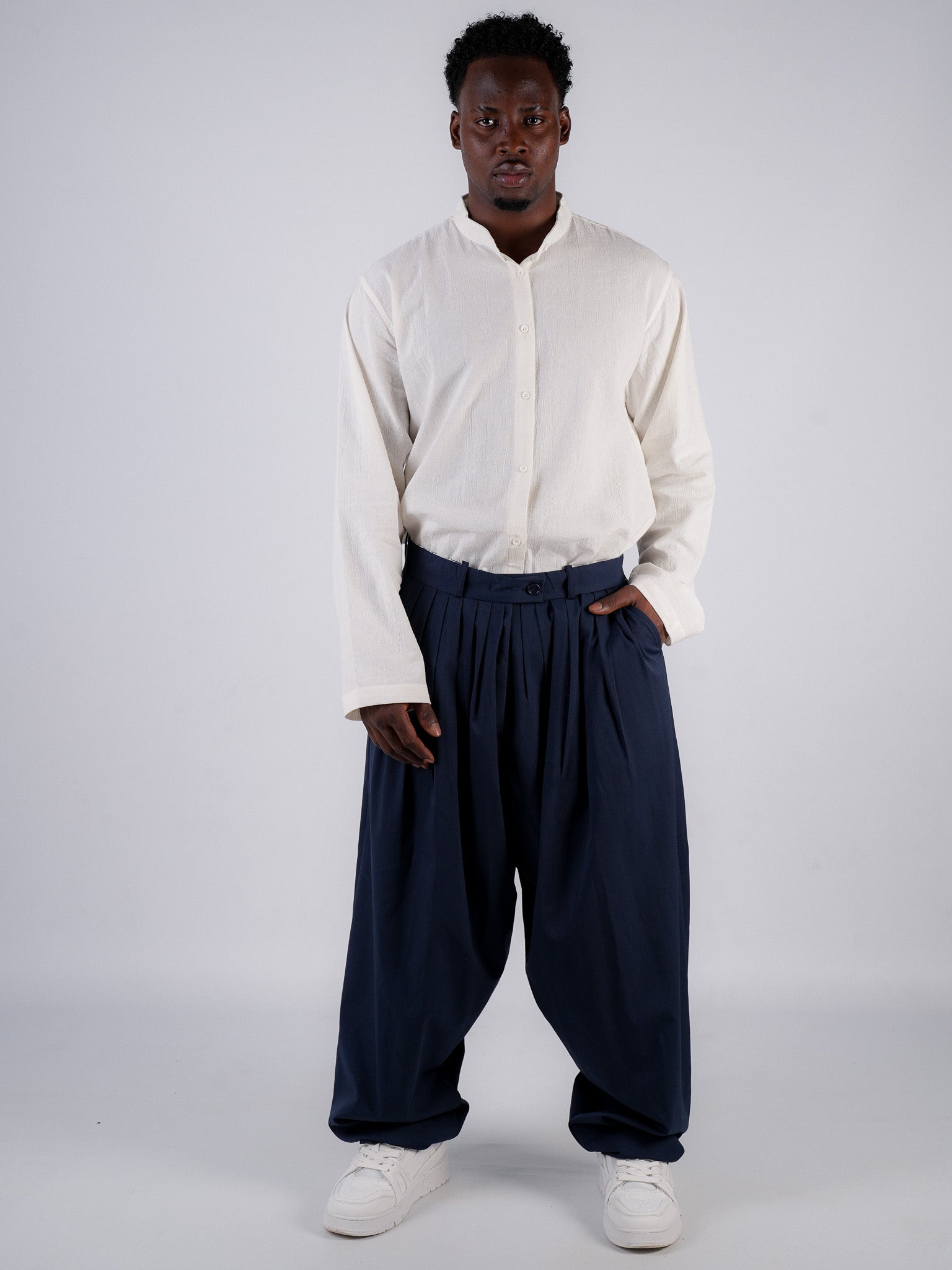 Salvar Al-Quds 7 Bundfalten – Dunkelblau