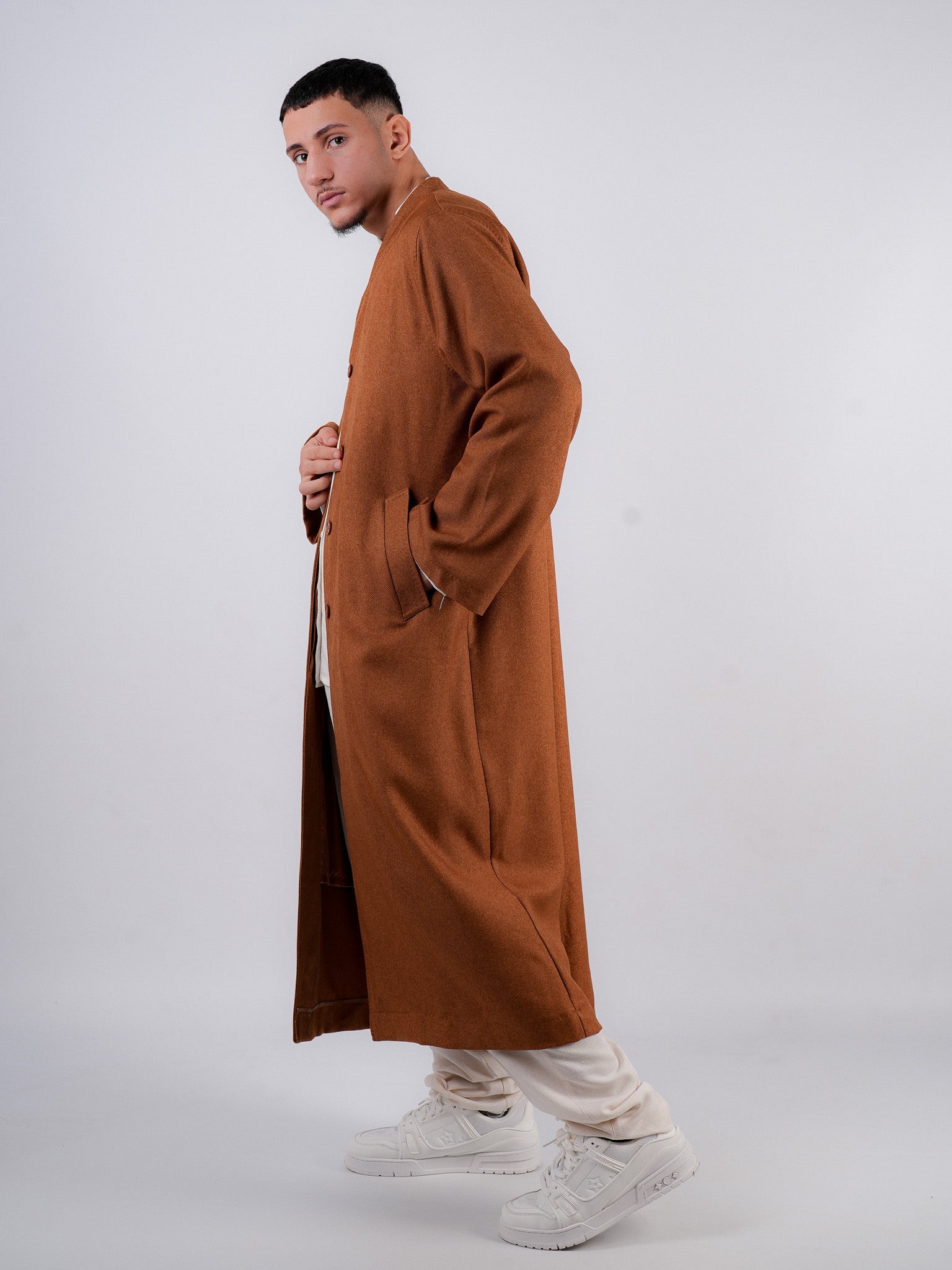 Mantel Idris – Rostbraun & Klassisch