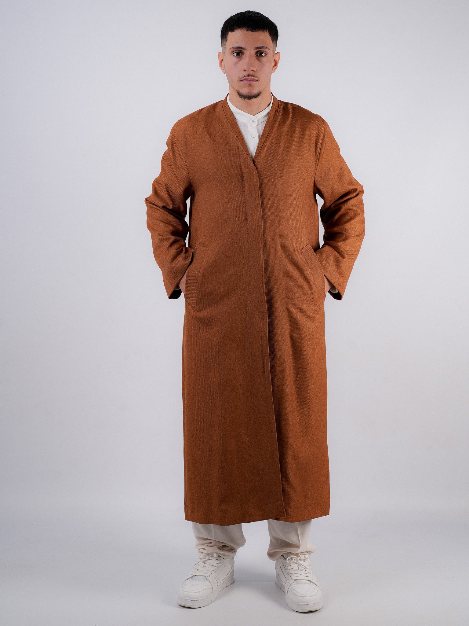 Mantel Idris – Rostbraun & Klassisch