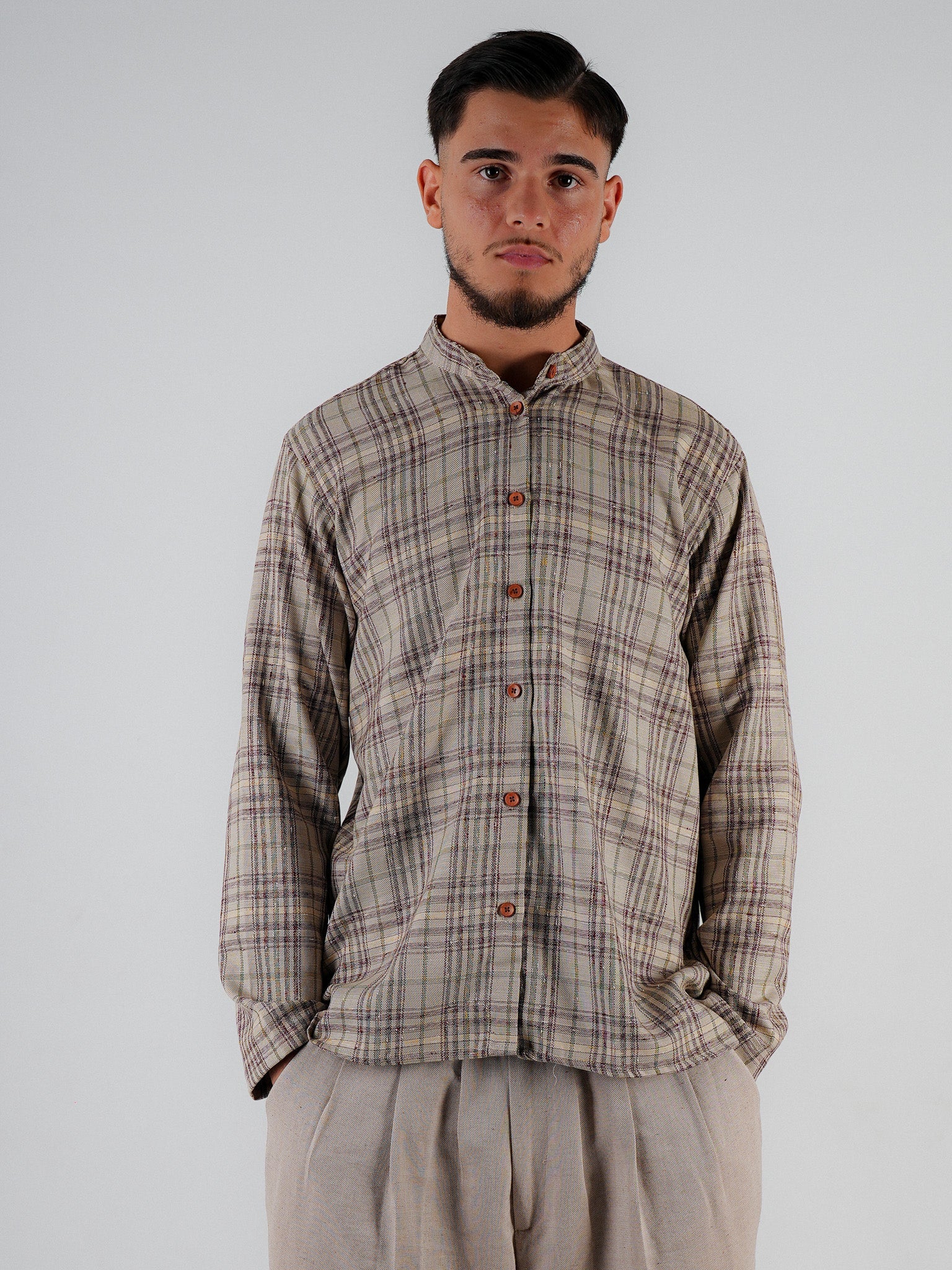 Herrenhemd Köy rustikales Karo