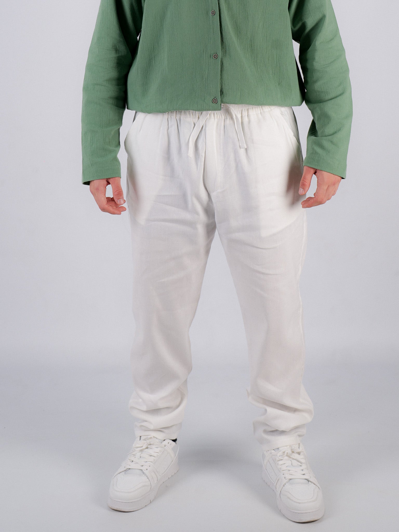 Shalvar Jogger – Weiß, bequem & modern