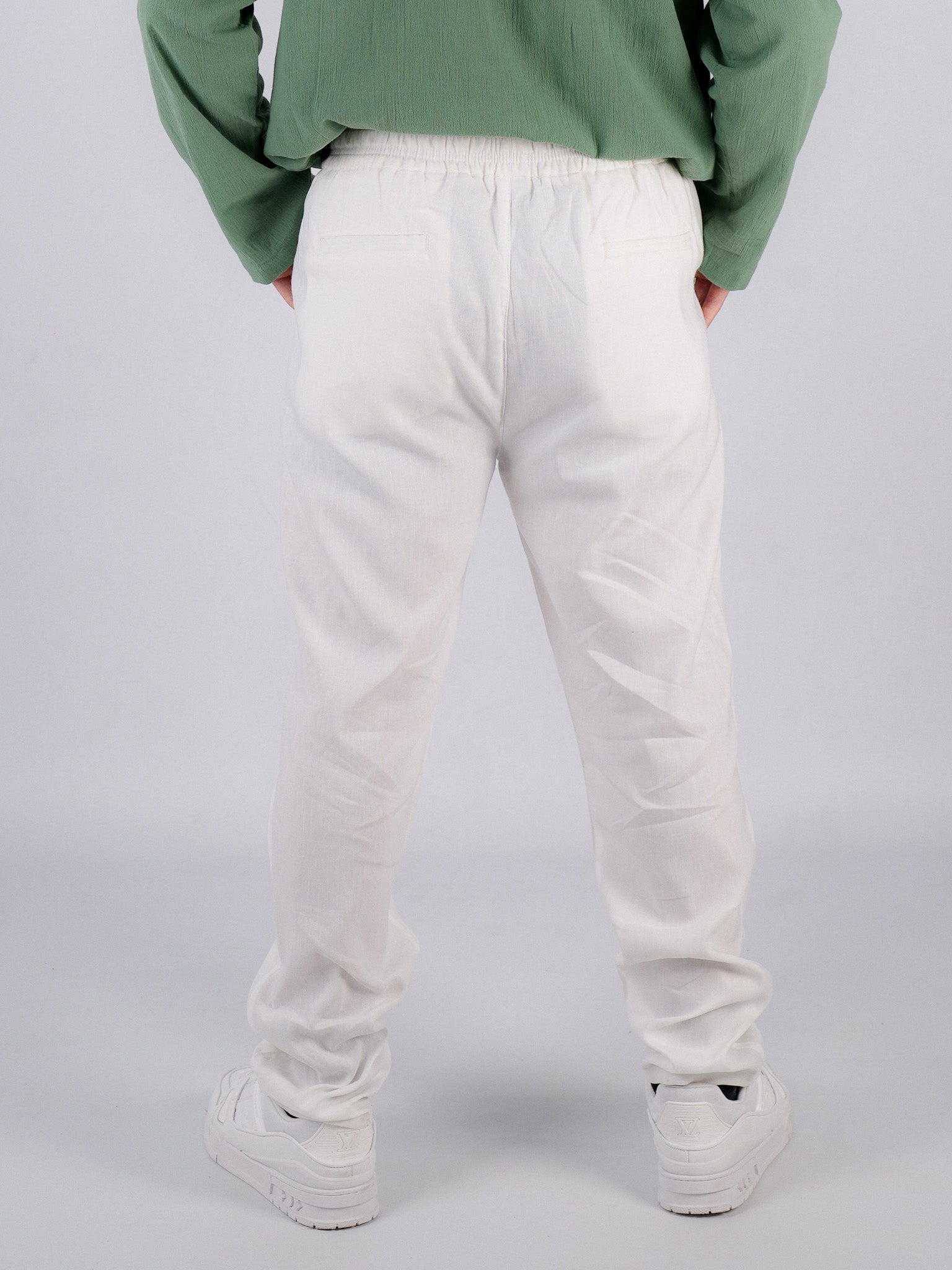 Shalvar Jogger – Weiß, bequem & modern