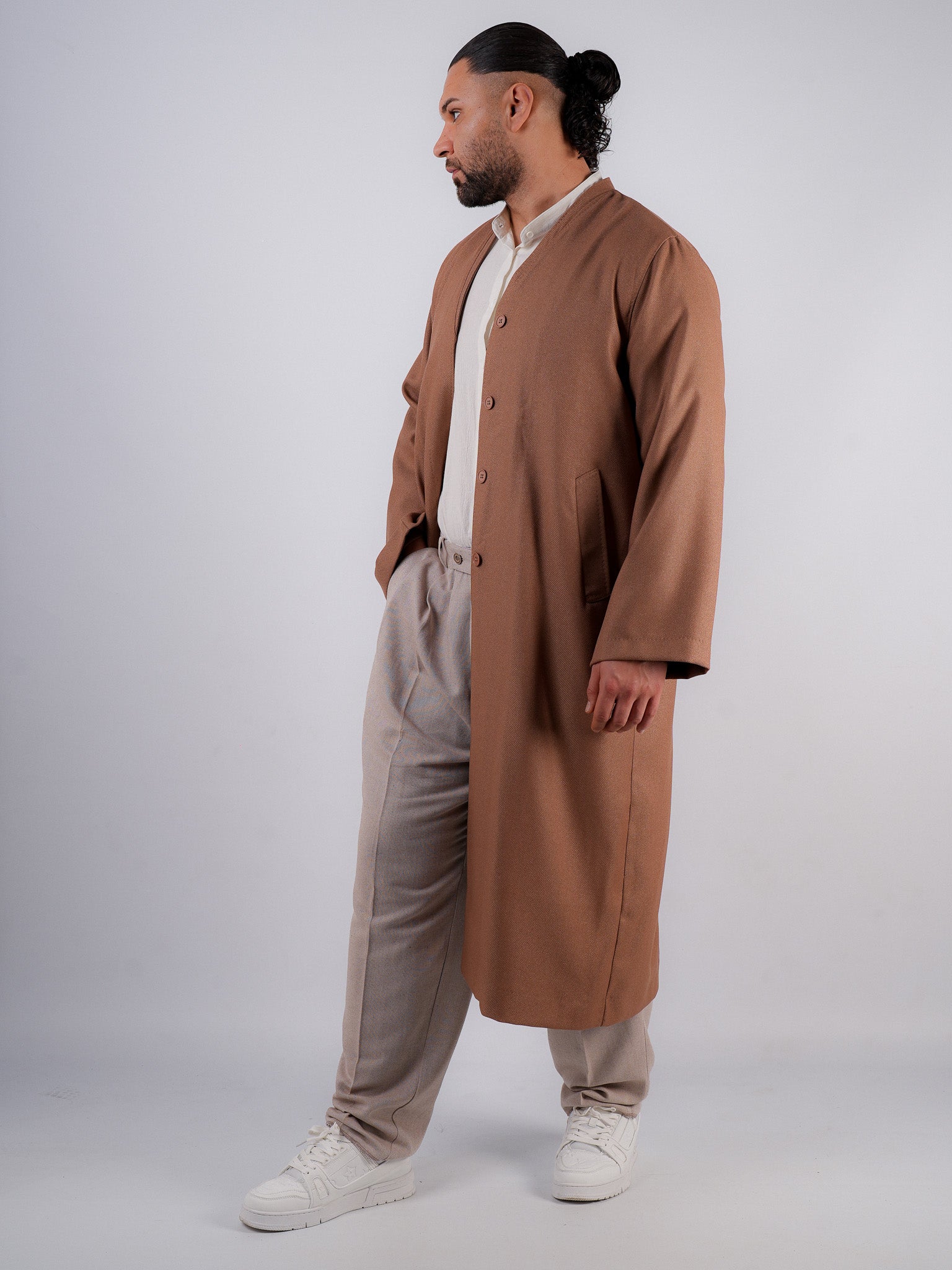 Mantel Luqman – Karamellbraun